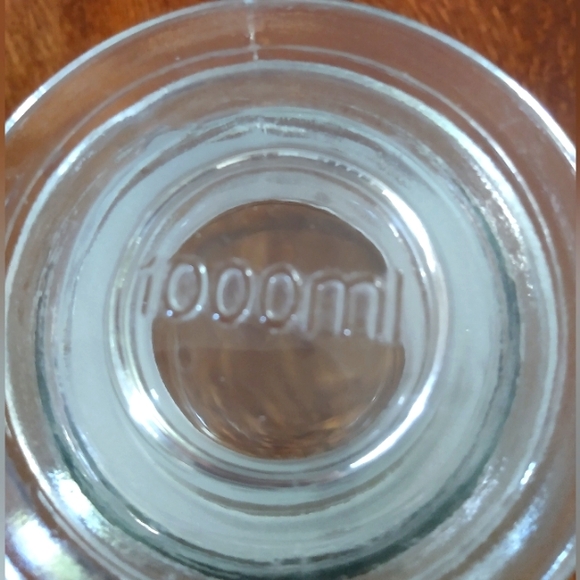 Vintage 1 Liter Clear Glass Apothecary Jar with Flat Lid - Picture 5 of 9